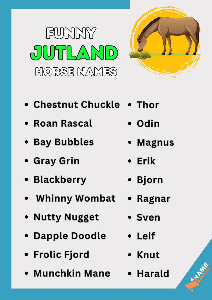 List of funny Jutland horse names