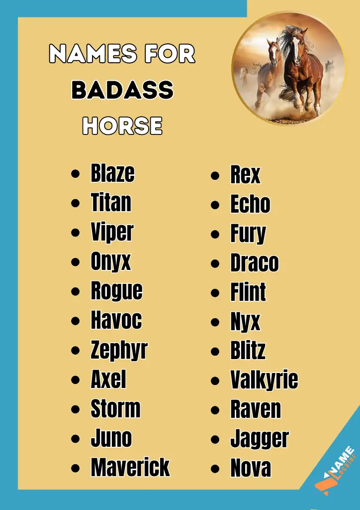 name's list for badass horse