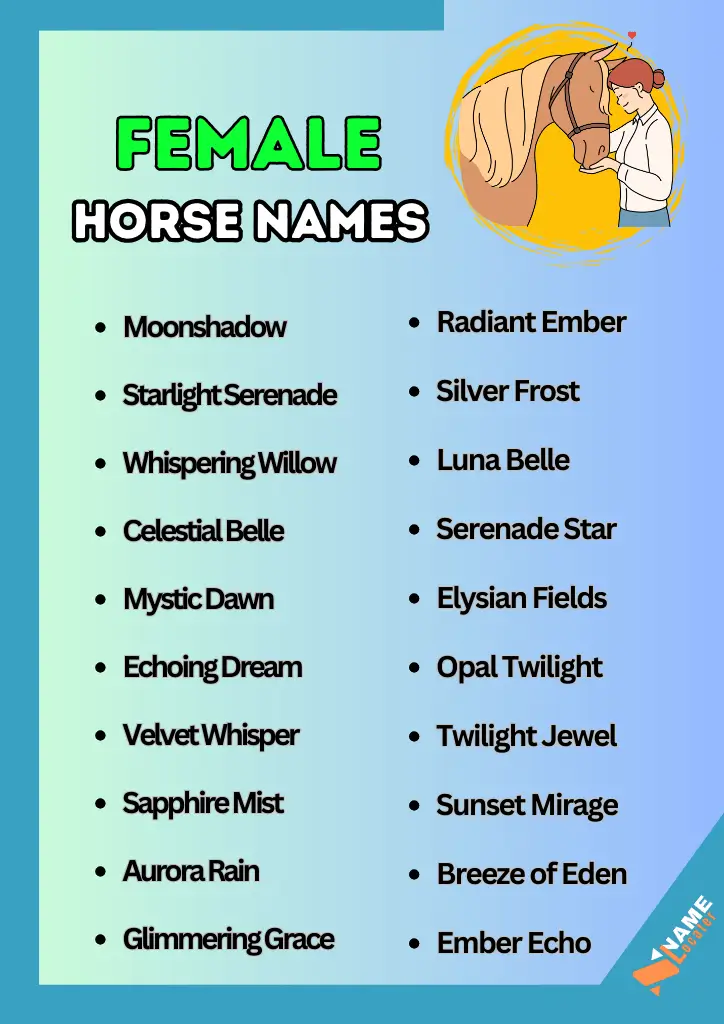 20 Female Horse Name Ideas